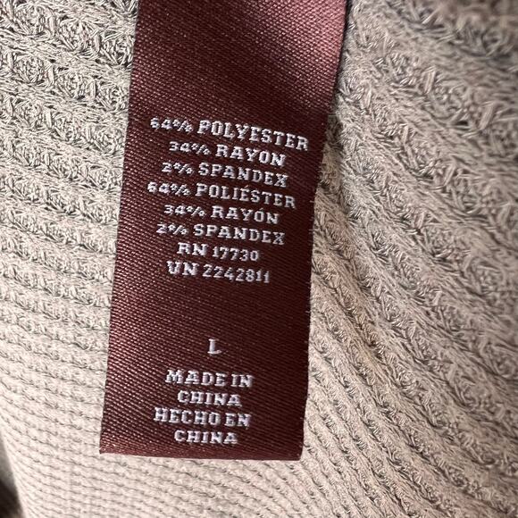 Knox Rose Cardigan Womens Size Large Olive Green Waffle Knit Open Lightweight - Picture 15 of 16